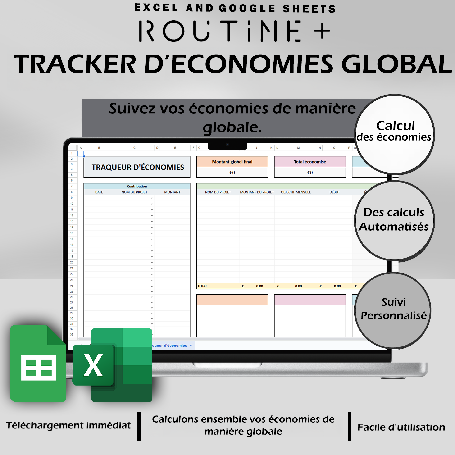 Tracker d'économies